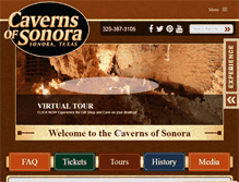 Tablet Screenshot of cavernsofsonora.com